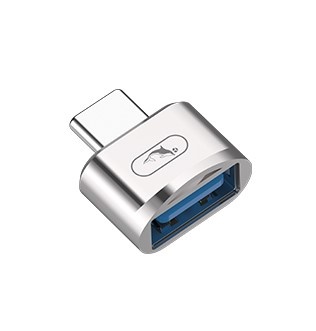 Перехідник SkyDolphin OT05 Mini Type-C - USB silver (ADPT-00030) ADPT-00030 фото