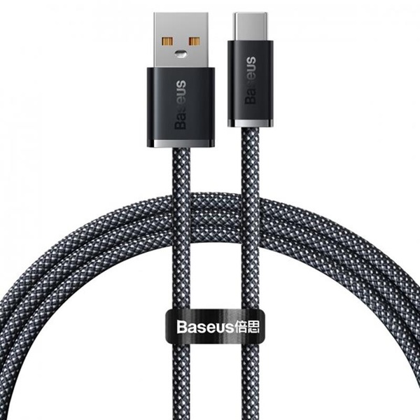 Кабель Baseus Dynamic USB-USB Type-C, 20V/5A, 100W, 1м Grey (CALD000616) CALD000616 фото