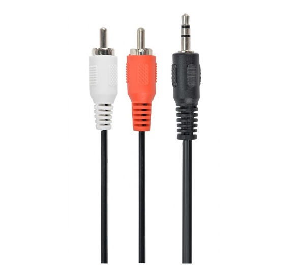 Аудіо-кабель Cablexpert 3.5 мм - 2хRCA (M/M), 10 м, Black (CCA-458-10M) CCA-458-10M фото