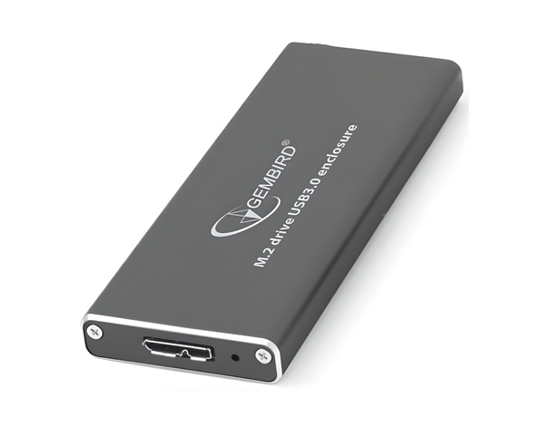 Зовнішня кишеня Gembird для підключення SSD M.2, USB 3.0, алюміній, Black (EE2280-U3C-01) EE2280-U3C-01 фото
