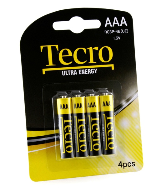 Батарейка Tecro Ultra Energy AAA/LR03 BL 4 шт R03P-4B(UE) фото