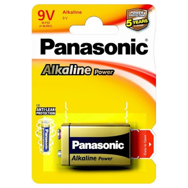 Батарейка Panasonic Alkaline Power Krona/6LF22 BL 1 шт 6LF22APB/1BP фото