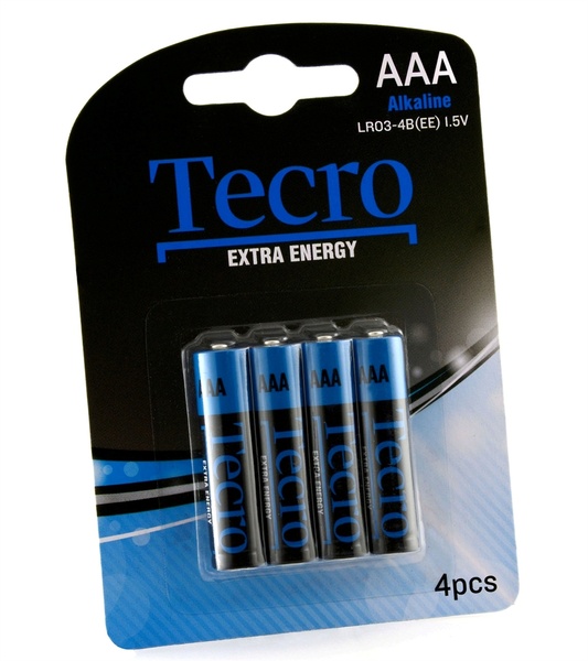 Батарейка Tecro Extra Energy Alkaline AAA/LR03 BL 4 шт LR03-4B(EE) фото