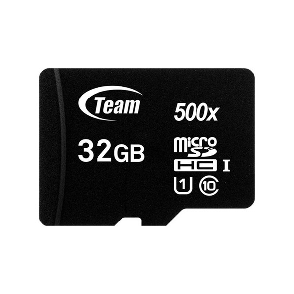 Карта пам`ятi MicroSDHC 32GB UHS-I Class 10 Team Black + SD-adapter (TUSDH32GCL10U03) TUSDH32GCL10U03 фото