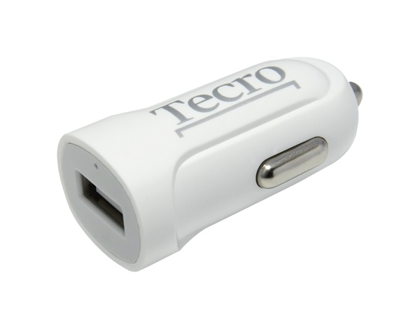 Автомобільний зарядний пристрій Tecro (1USBх2.1A) White (TCR-0121AW) TCR-0121AW фото