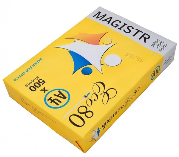 Папір Magistr Eco 80г/м2, A4, 500л, class C, білизна 150% CIE Magistr Eco фото