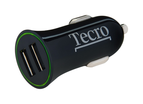 Автомобільний зарядний пристрій Tecro (2USBх2.1A) Black (TCR-0221AB) TCR-0221AB фото