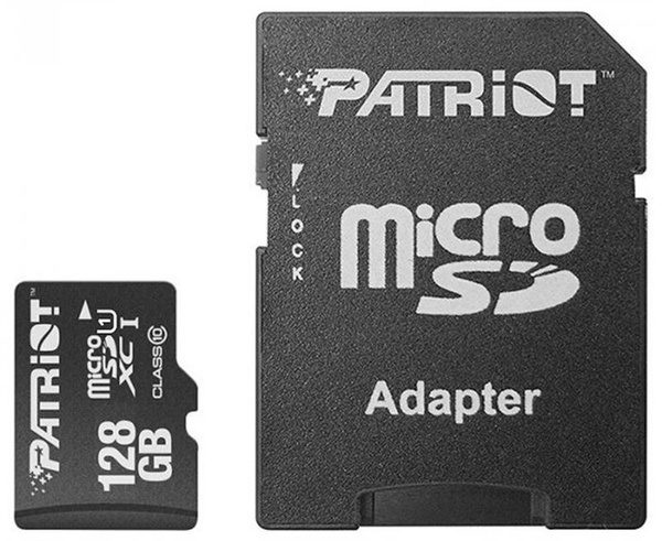 Карта пам`ятi MicroSDXC 128GB UHS-I Class 10 Patriot LX + SD-adapter (PSF128GMCSDXC10) PSF128GMCSDXC10 фото