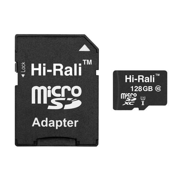 Карта пам`ятi MicroSDXC 128GB UHS-I U3 Class 10 Hi-Rali + SD-adapter (HI-128GBSD10U3-01) HI-128GBSD10U3-01 фото