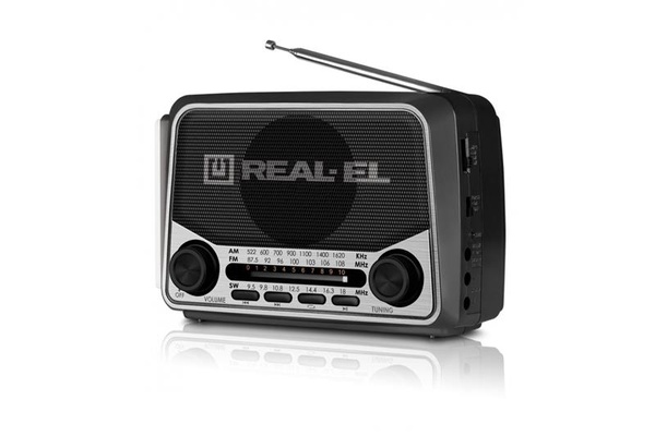 Радіоприймач REAL-EL X-525 Grey EL121800004 фото