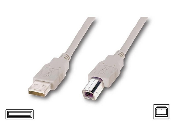 Кабель ATcom USB2.0 AM/BM 0.8 м. ferrite core, пакет 6152 фото