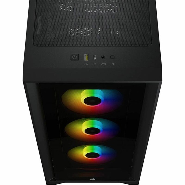 Корпус Corsair iCUE 4000X RGB Tempered Glass Black (CC-9011204-WW) без БЖ CC-9011204-WW фото
