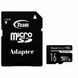 Карта пам`ятi MicroSDHC 16GB UHS-I Class 10 Team Dash Card + SD-adapter (TDUSDH16GUHS03) TDUSDH16GUHS03 фото 1