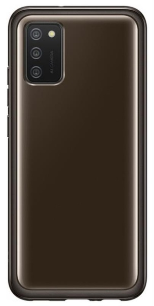 Чохол-накладка Samsung Soft Clear Cover для Samsung Galaxy A02s SM-A025 Black (EF-QA025TBEGRU) EF-QA025TBEGRU фото